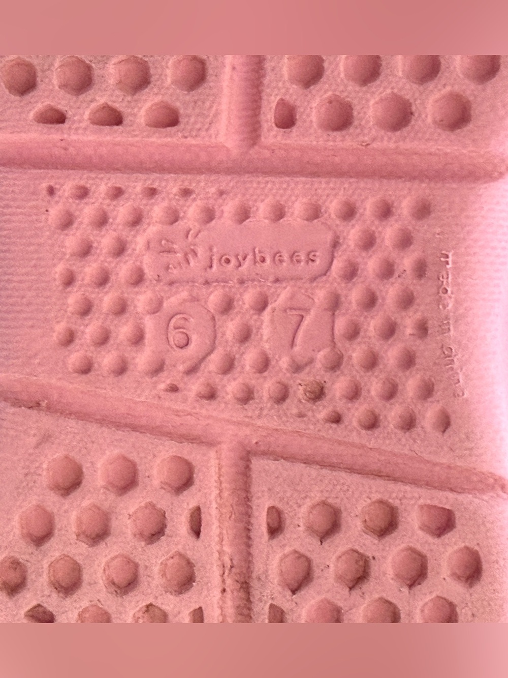 Kids Joybees Pink Clog with Mint Heel Strap Harper Sandal, Size 6/7 - Picture 8 of 8